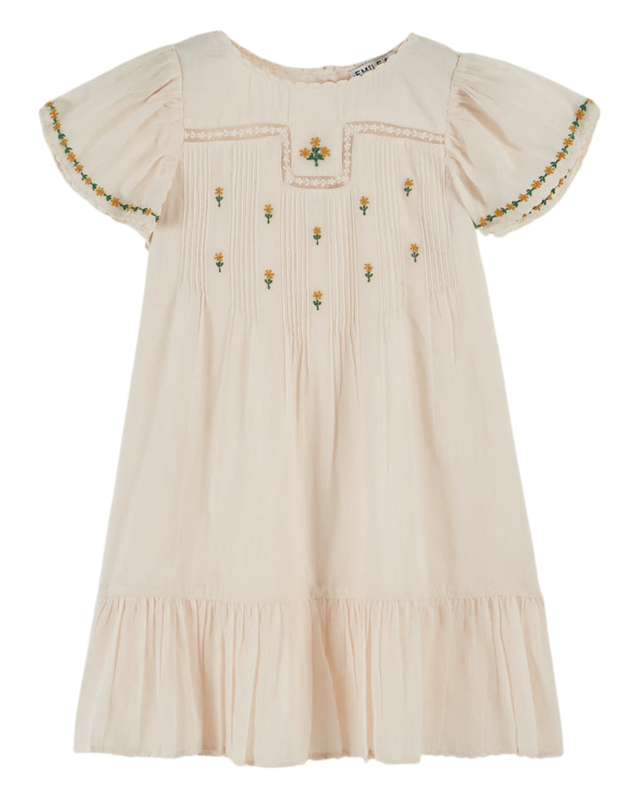 AD115 ROBE BRODEE - CREME