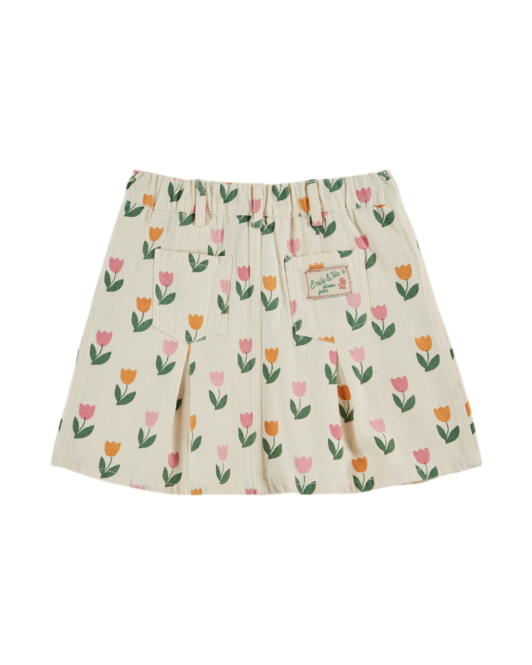 AD187 JUPE IMPRIME ALL OVER - TULIPE