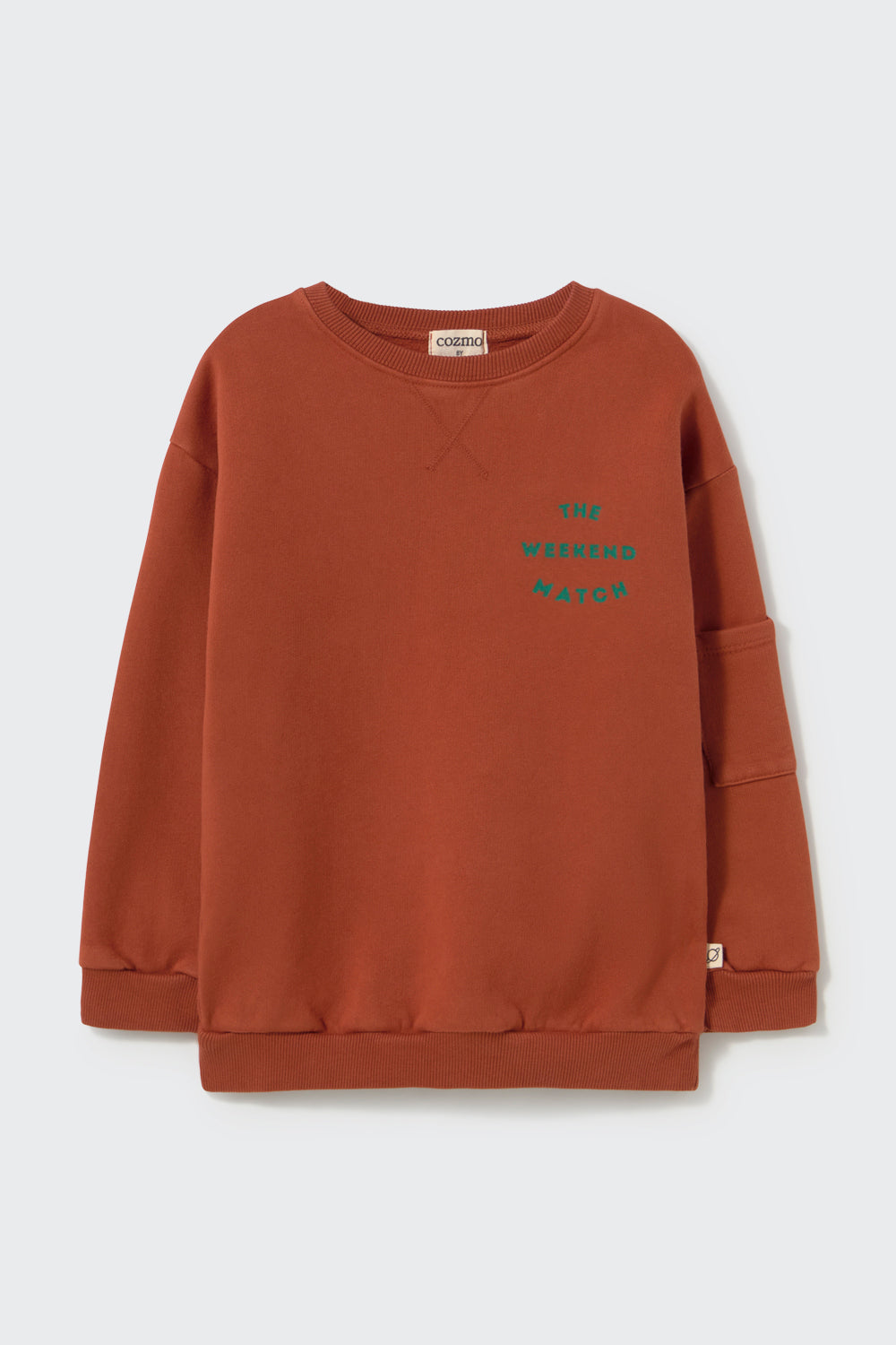 ADAMK331W6 WASHED BRUSHED FLEECE SWEATSHIRT MATCH - GINGER