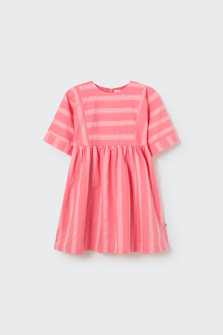 ADELAK273S5-ORGANIC STRIPED DRESS-confetti pink