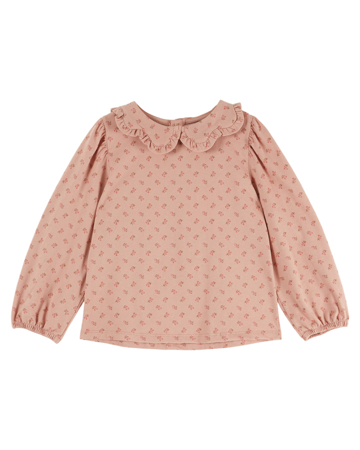 AE102A FLOWER COLLAR PRINTED JERSEY - MARJOLAINE