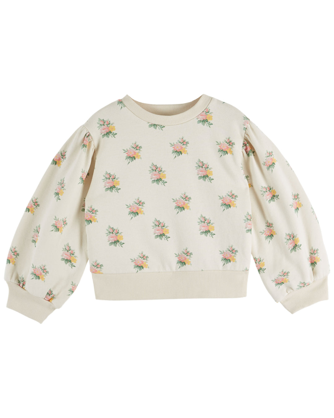 AE105 FLOWER ALL OVER PRINTED SWEATS - FLEURS