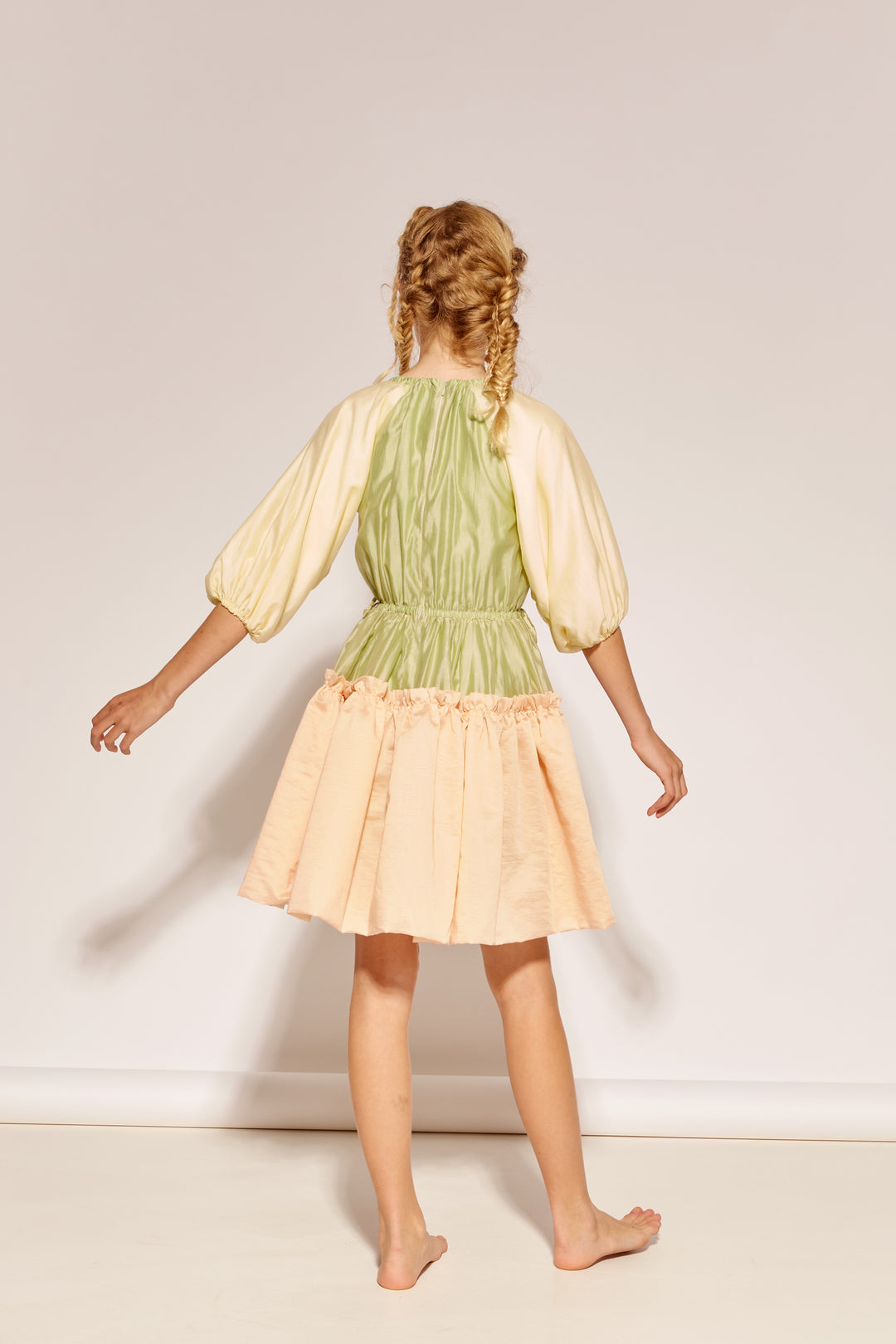 A SEAT AT THE TABLE DRESS - PISTACHIO  ROSEWATER KNEE LENGTH