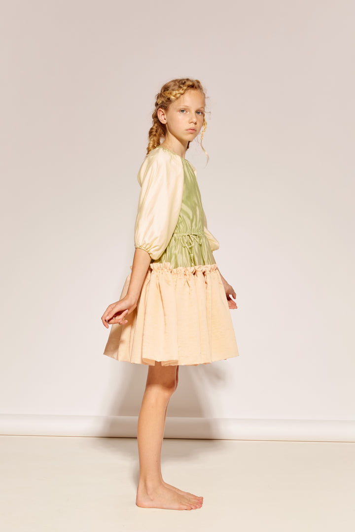 A SEAT AT THE TABLE DRESS - PISTACHIO  ROSEWATER KNEE LENGTH