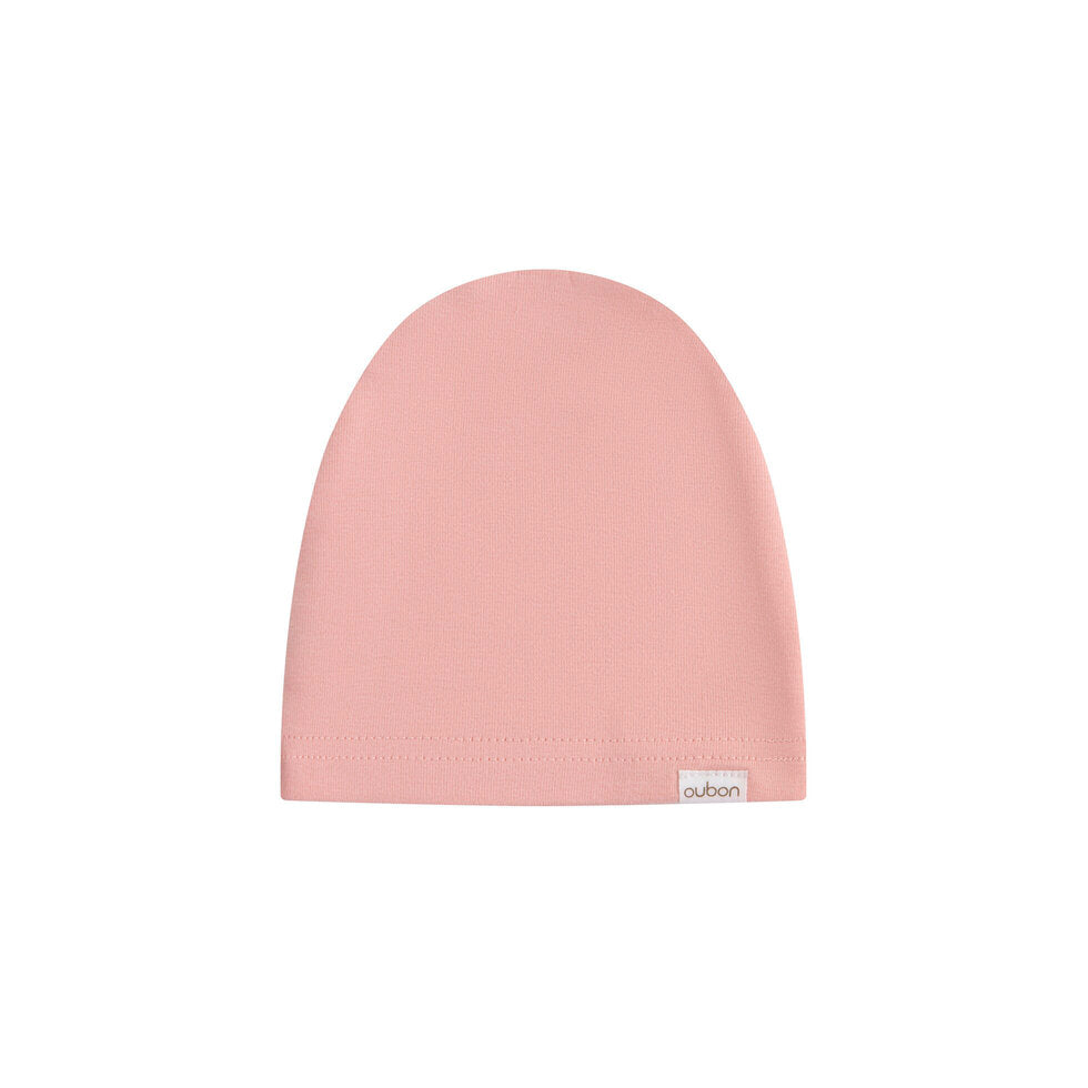 AW205-FOOTIE/HAT VELOUR HEART ALL OVER PRINT - PINK