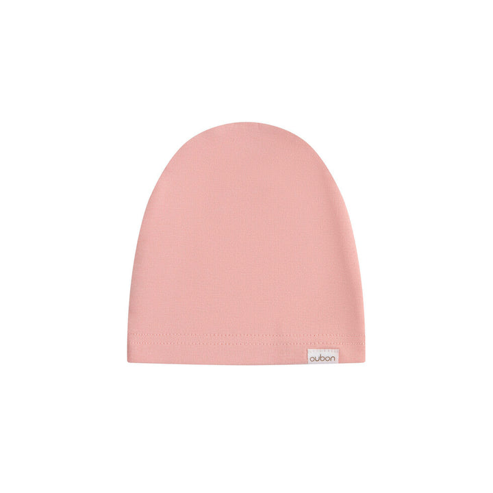 AW205-FOOTIE/HAT VELOUR HEART ALL OVER PRINT - PINK