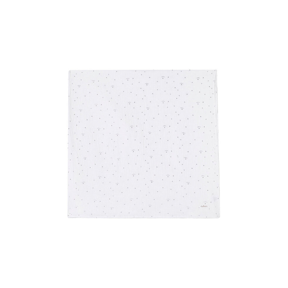 AW234-PRINTED SWADDLE LOGO AND STAR PRINT - BLUE