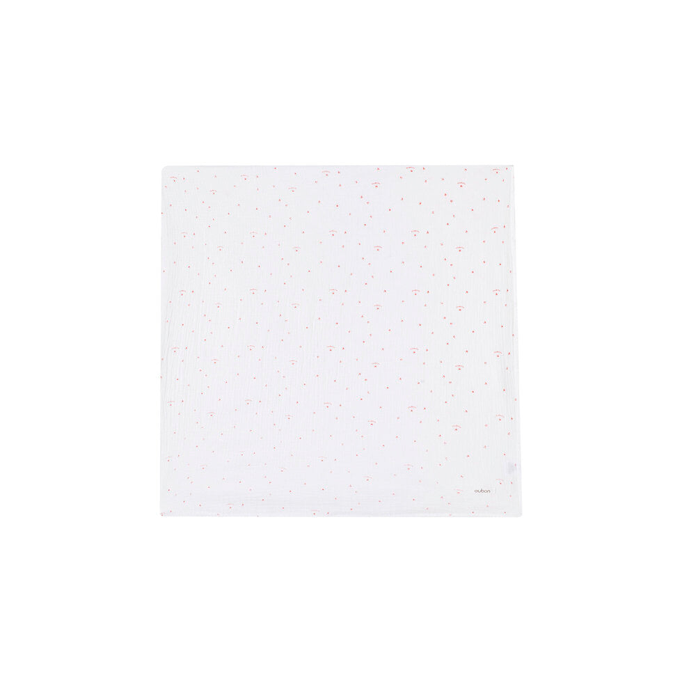 AW235-PRINTED SWADDLE LOGO AND STAR PRINT - PINK