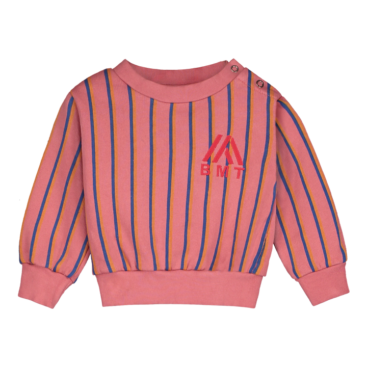 SW04-SWEATSHIRT ALLOVER 2V LINES-Dusty pink