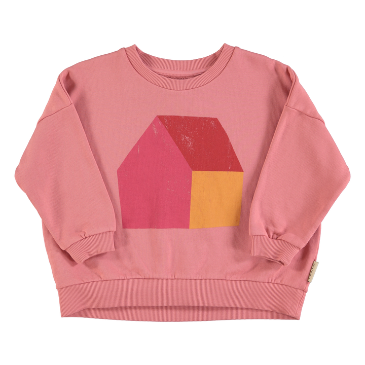 AW24.FLP2402C- Pink w/ multicolor house print