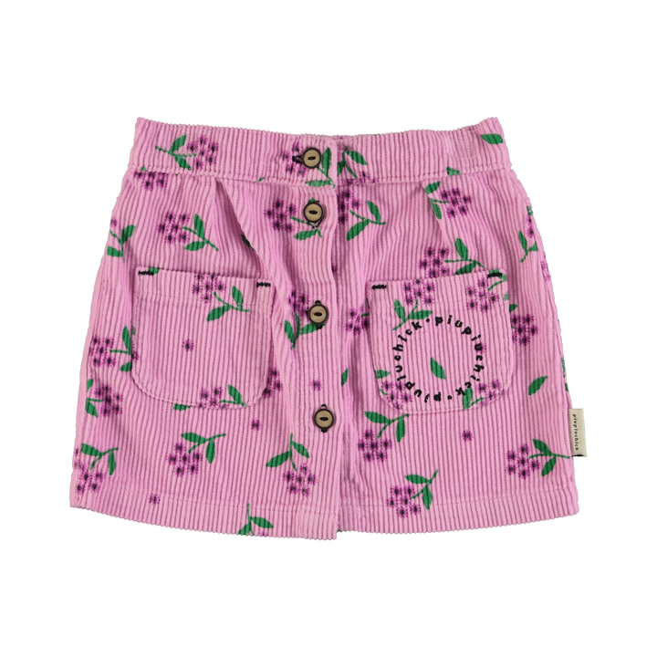 AW24.MN2412A-Pink corduroy w/ flowers allover