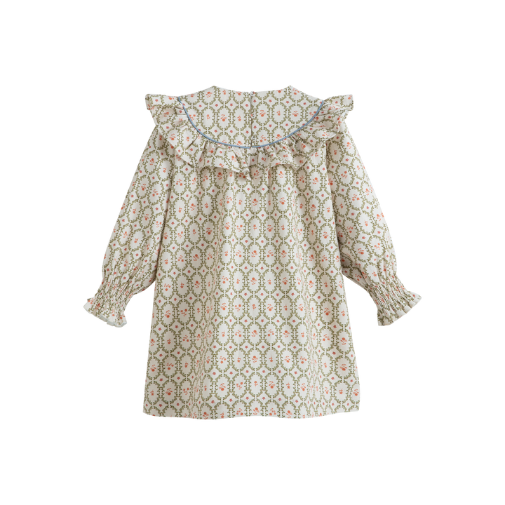 Emma Dress Cream Sage