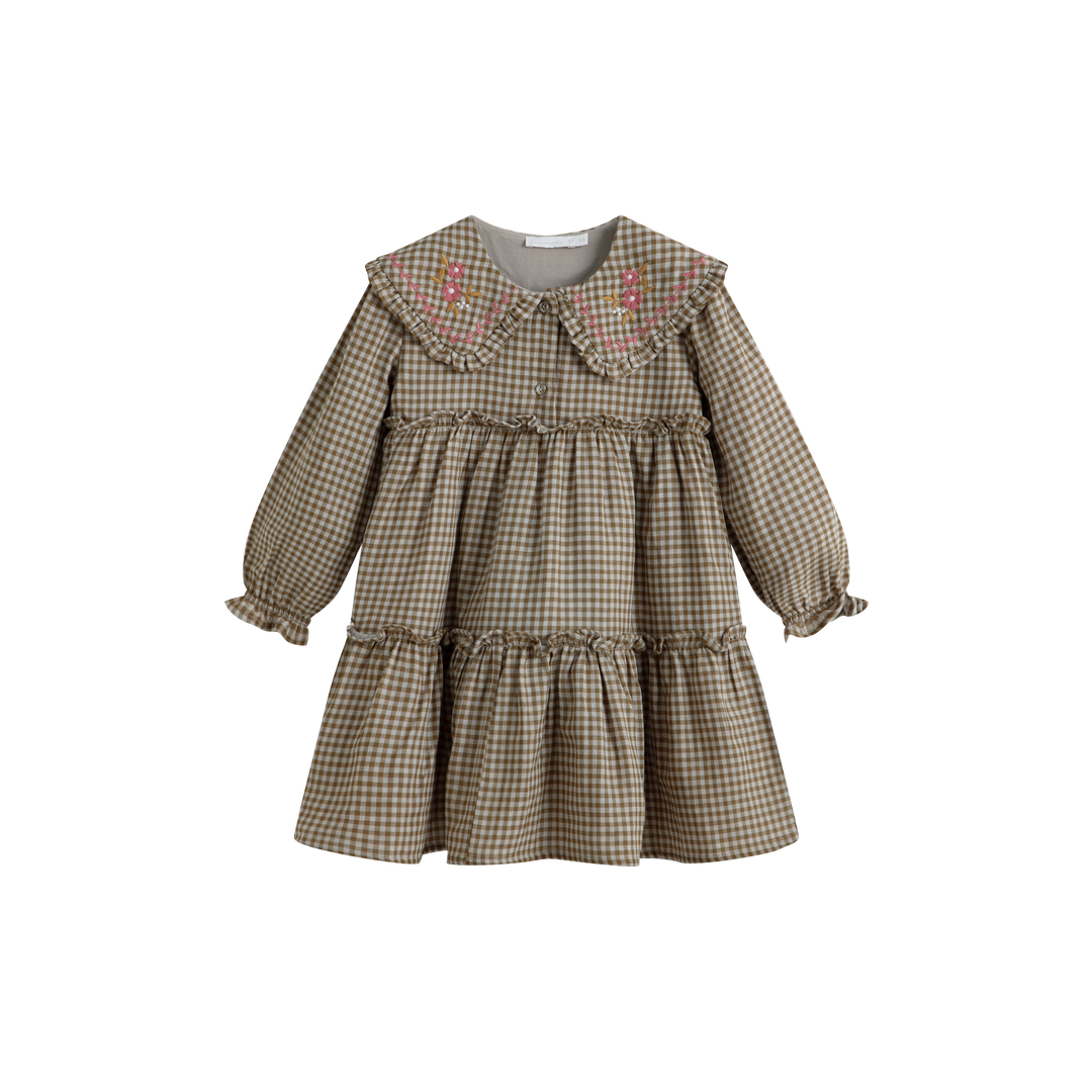 Viola Dress Green Check