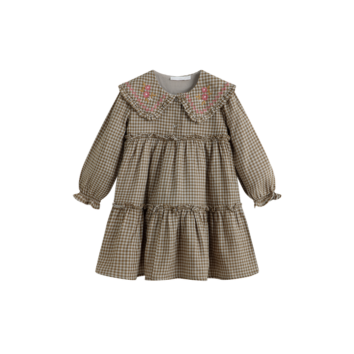 Viola Dress Green Check