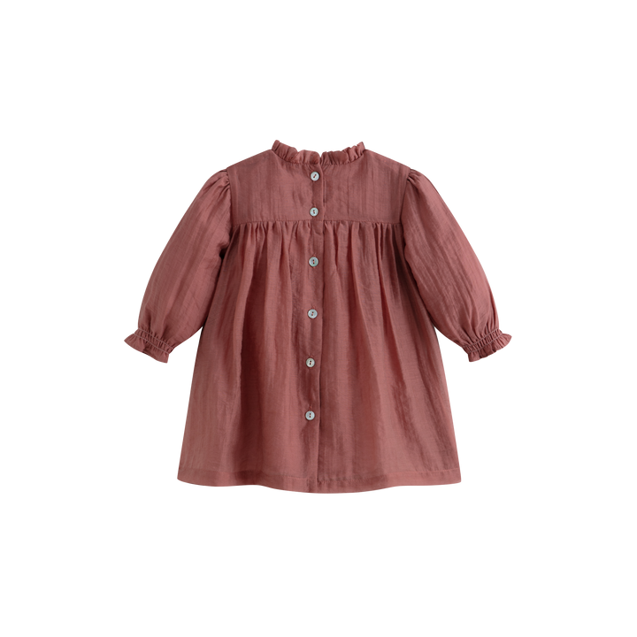 Mara Baby Dress Terracotta