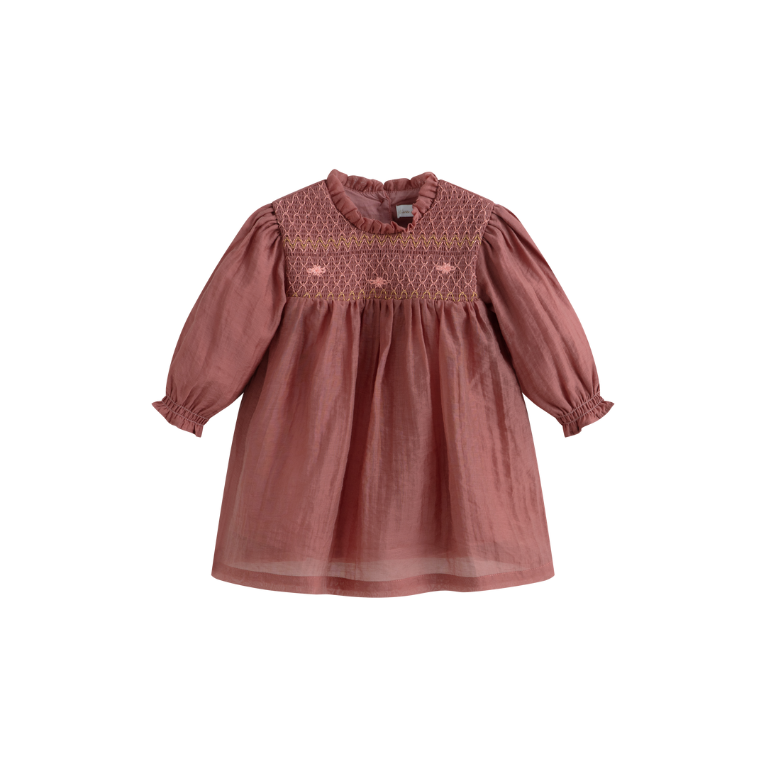 Mara Baby Dress Terracotta