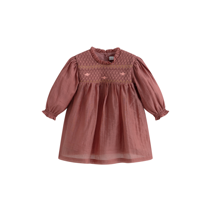 Mara Baby Dress Terracotta