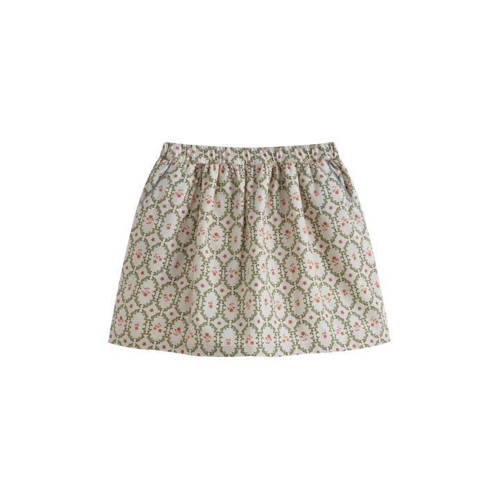 Priscilla Skirt Long Cream Sage