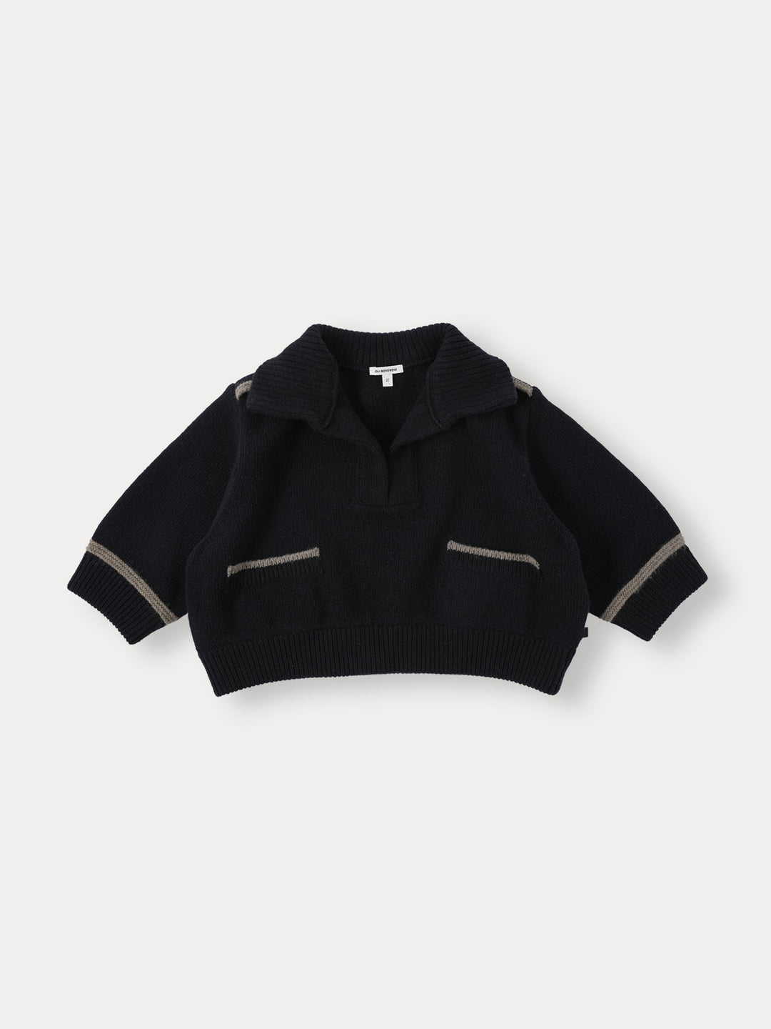 Marine Knit Pullover-navy