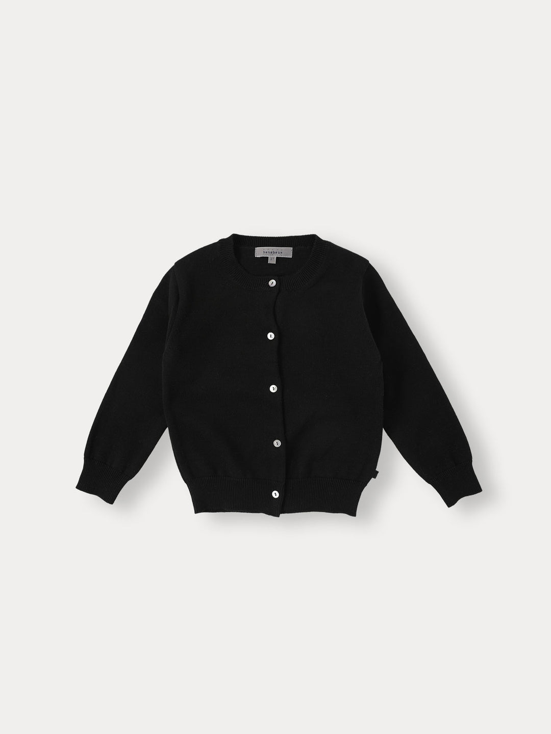 Neat Cotton Cardigan-black