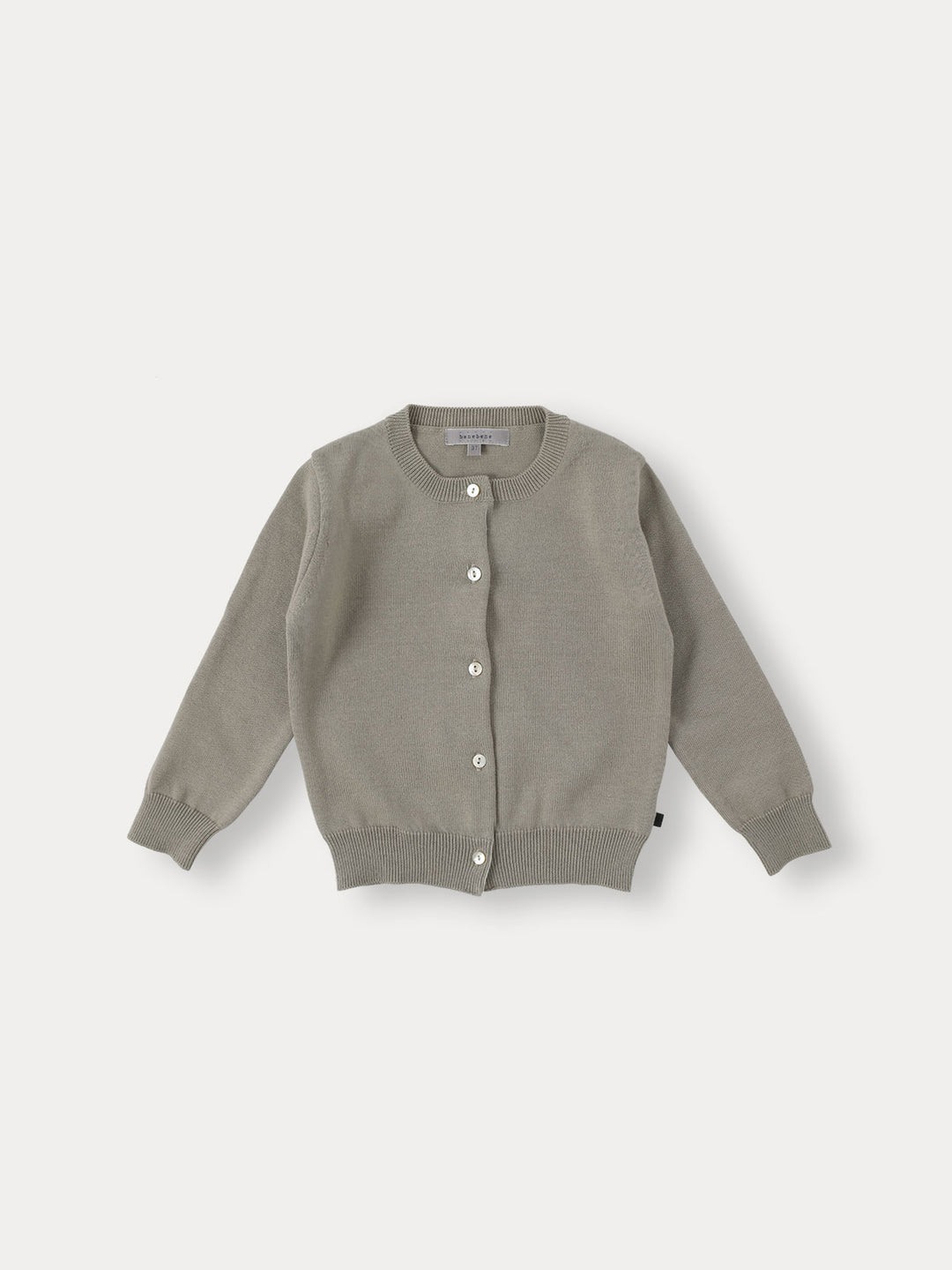 Neat Cotton Cardigan-sand khaki