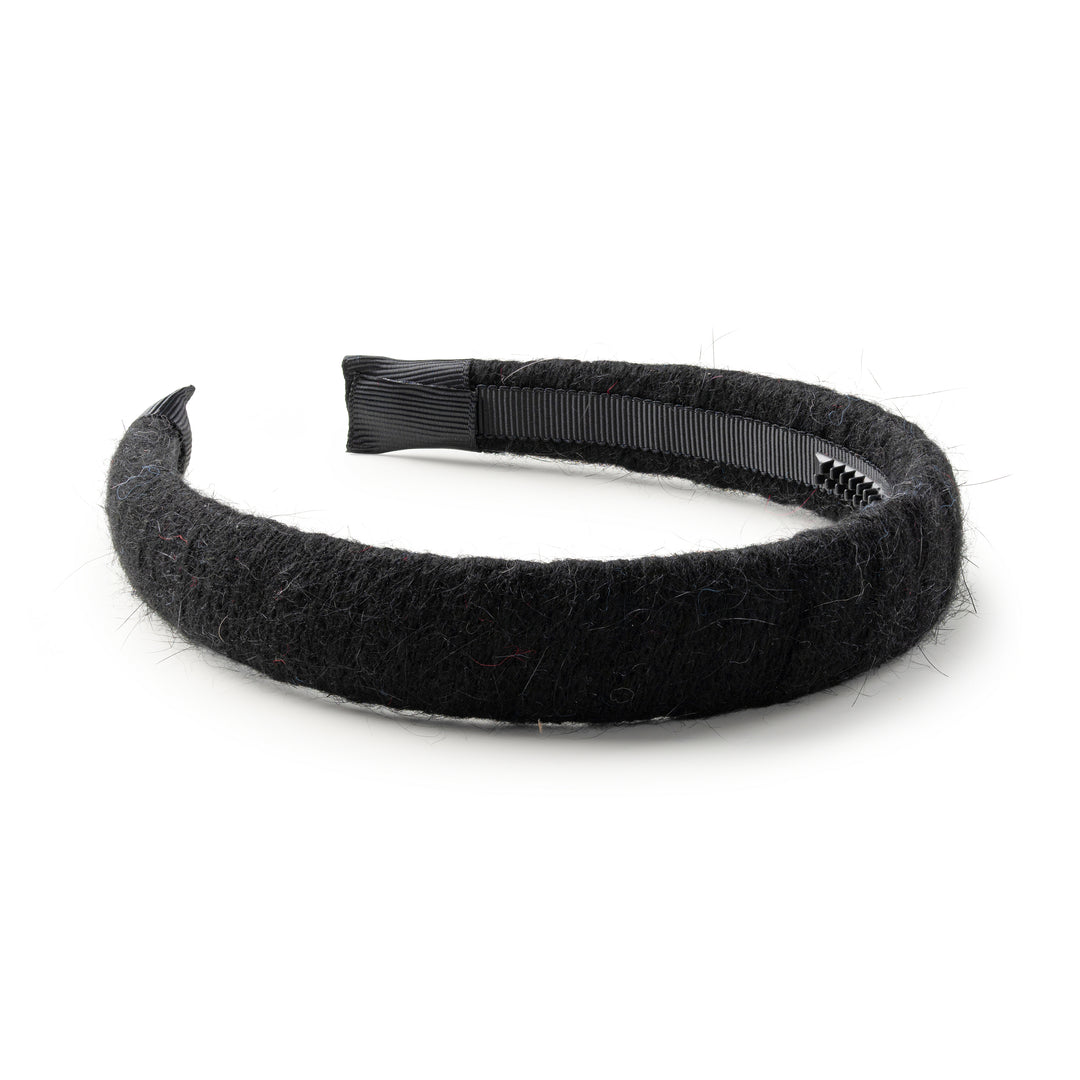 Avery Ribbed Knit Headband Black