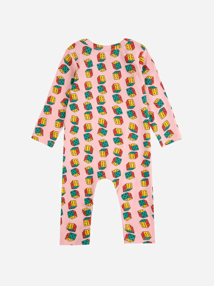 B225AB120-Dices all over overall-PINK