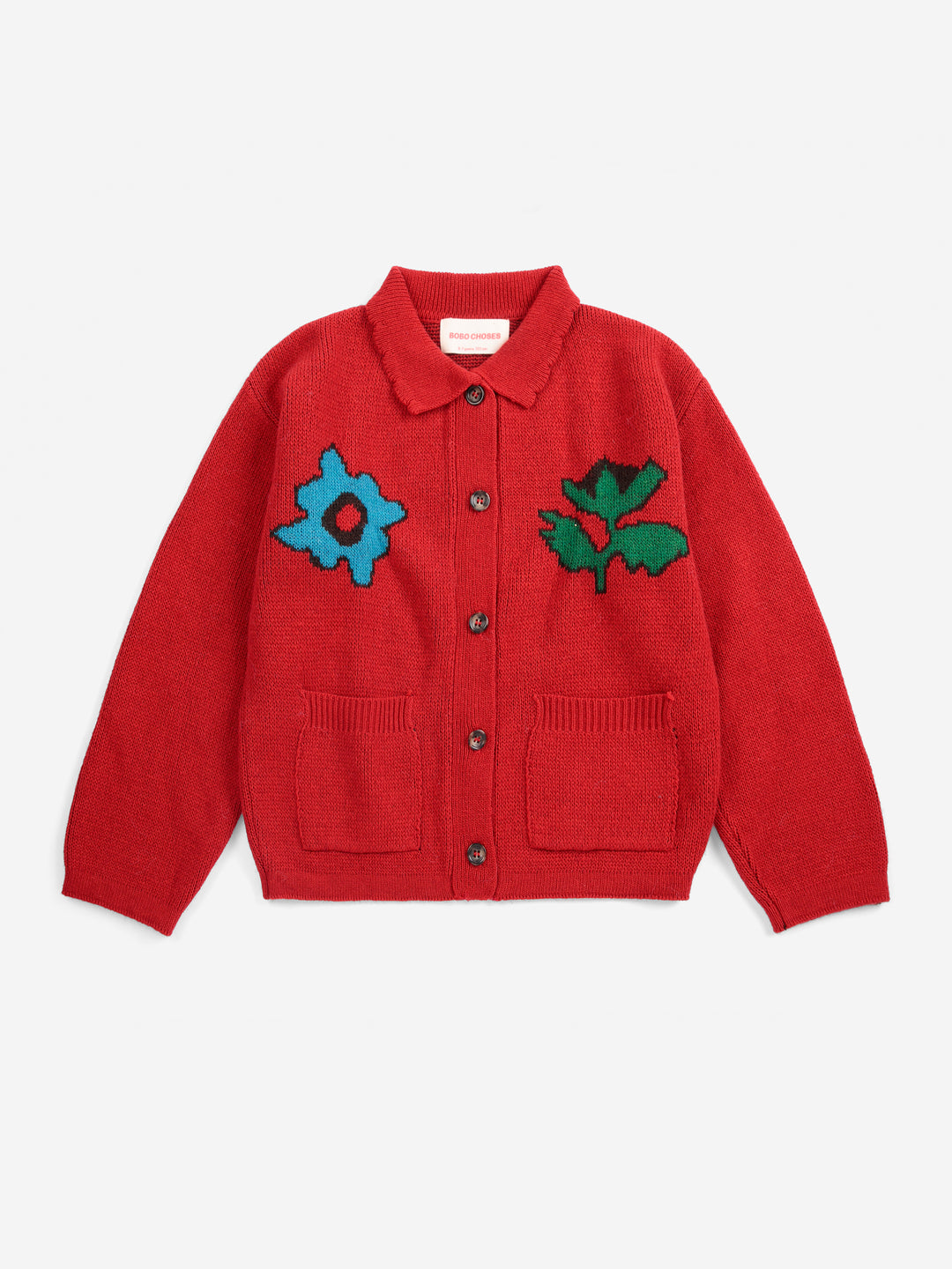 B226AC140 BLOSSOM CARDIGAN - RED