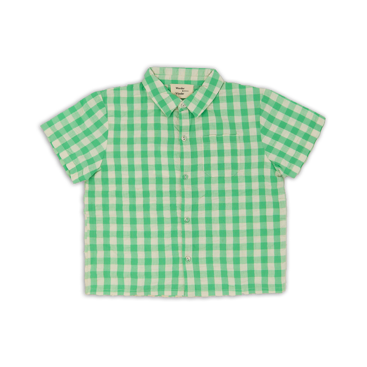 B26109 SUMMER SHIRT - JADE GINGHAM