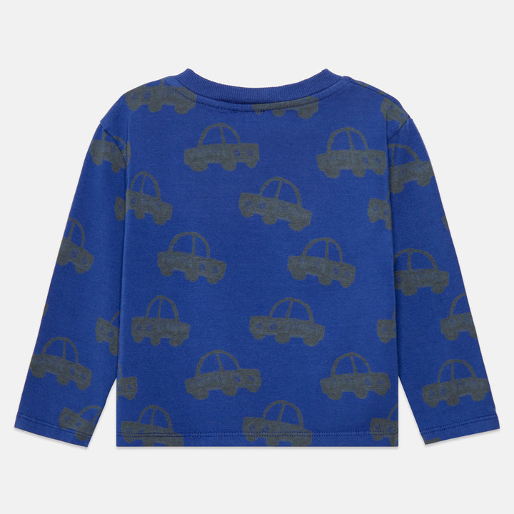 B26907 CARS ALL OVER BABY T-SHIRT - BLUE
