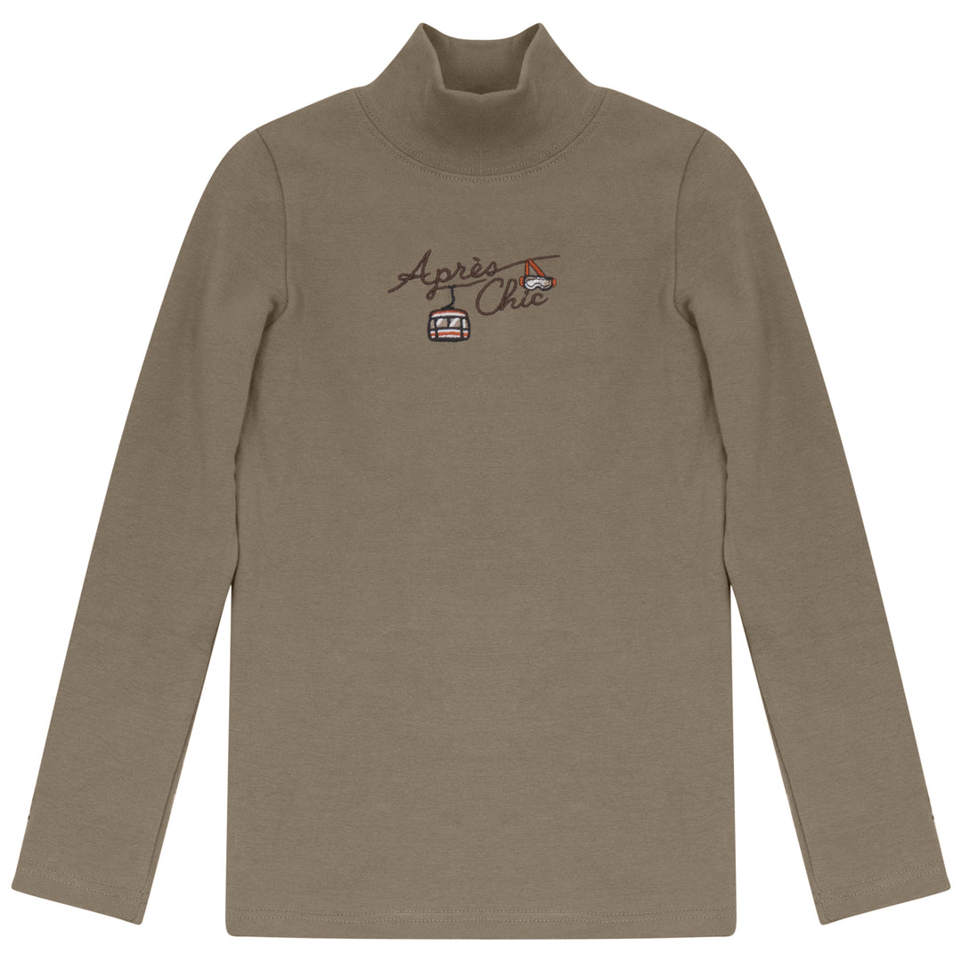 B2732TA GIRL APRES CHIC MOCKNECK-Taupe