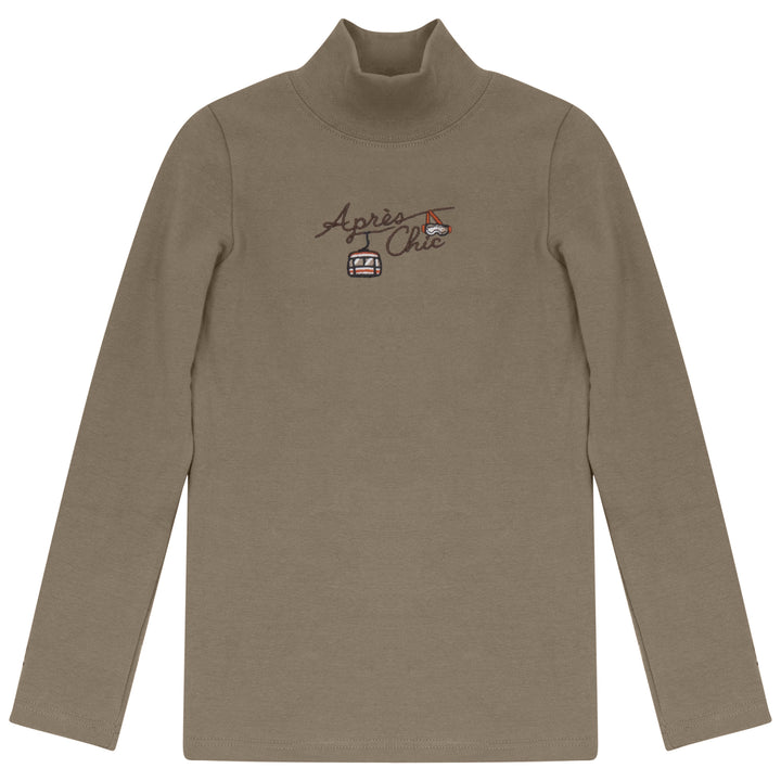 B2732TA GIRL APRES CHIC MOCKNECK-Taupe