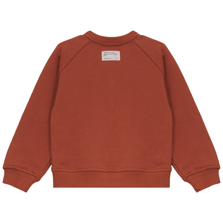 B2734RU GIRL SWEAT CARDIGAN-Rust