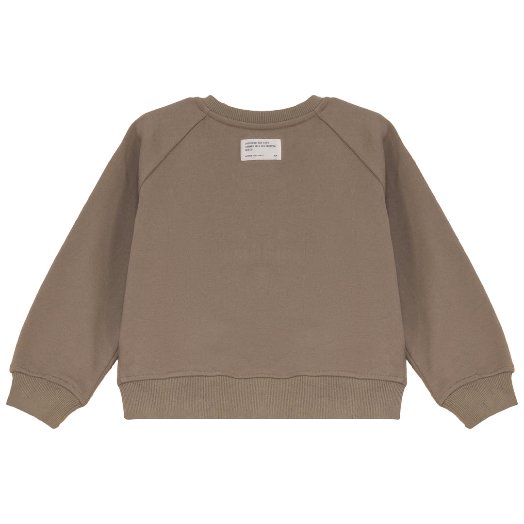 B2734TA GIRL SWEAT CARDIGAN-Taupe