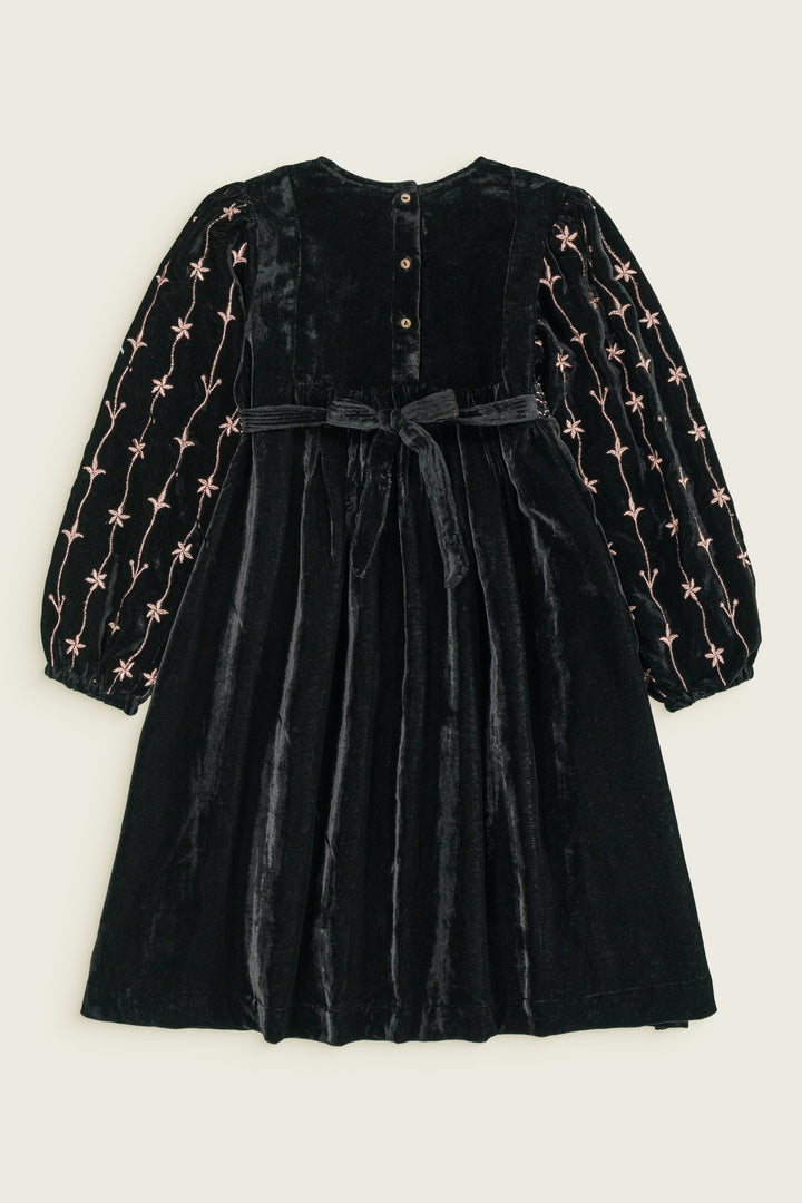 LILLYTA DRESS-Black velvet