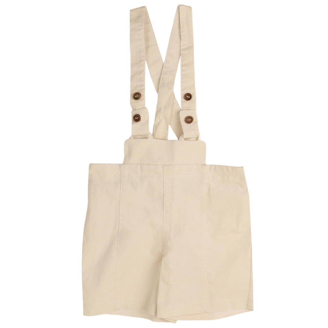 BBB961 SUSPENDER OVERALL WITH SNAP CLOSURE - IVORY