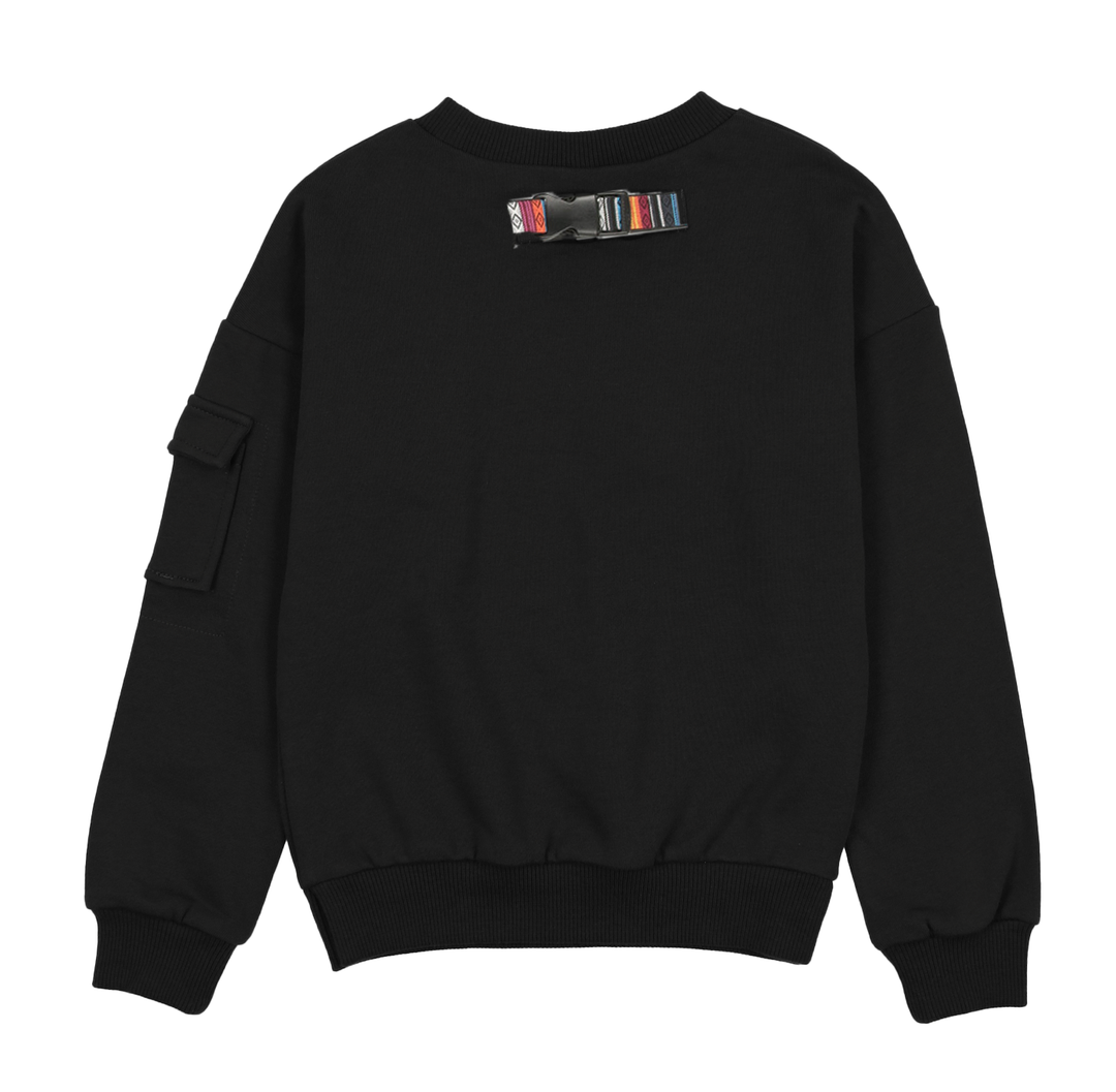 BC195-Buckle Sweatshirt-Black