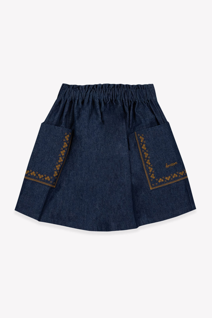 JUPE RUCHE - CHAMBRAY