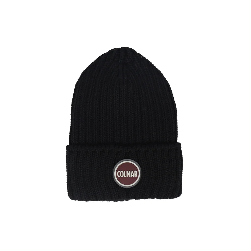 53000081N/2YB STOCKING STITCH MIX WOOL HAT - BLACK