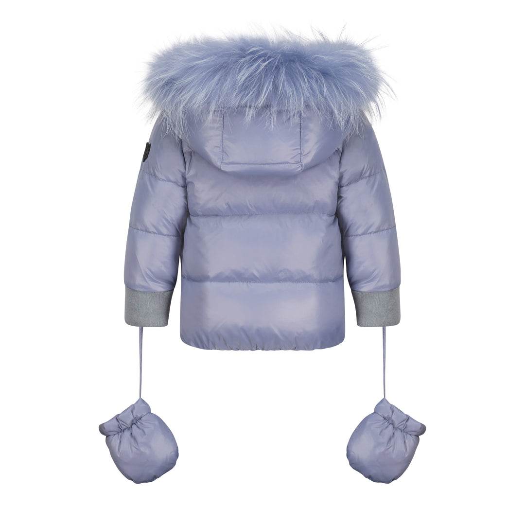 BABY CLASSIC PUFFER-DARK BLUE/BLUE FUR