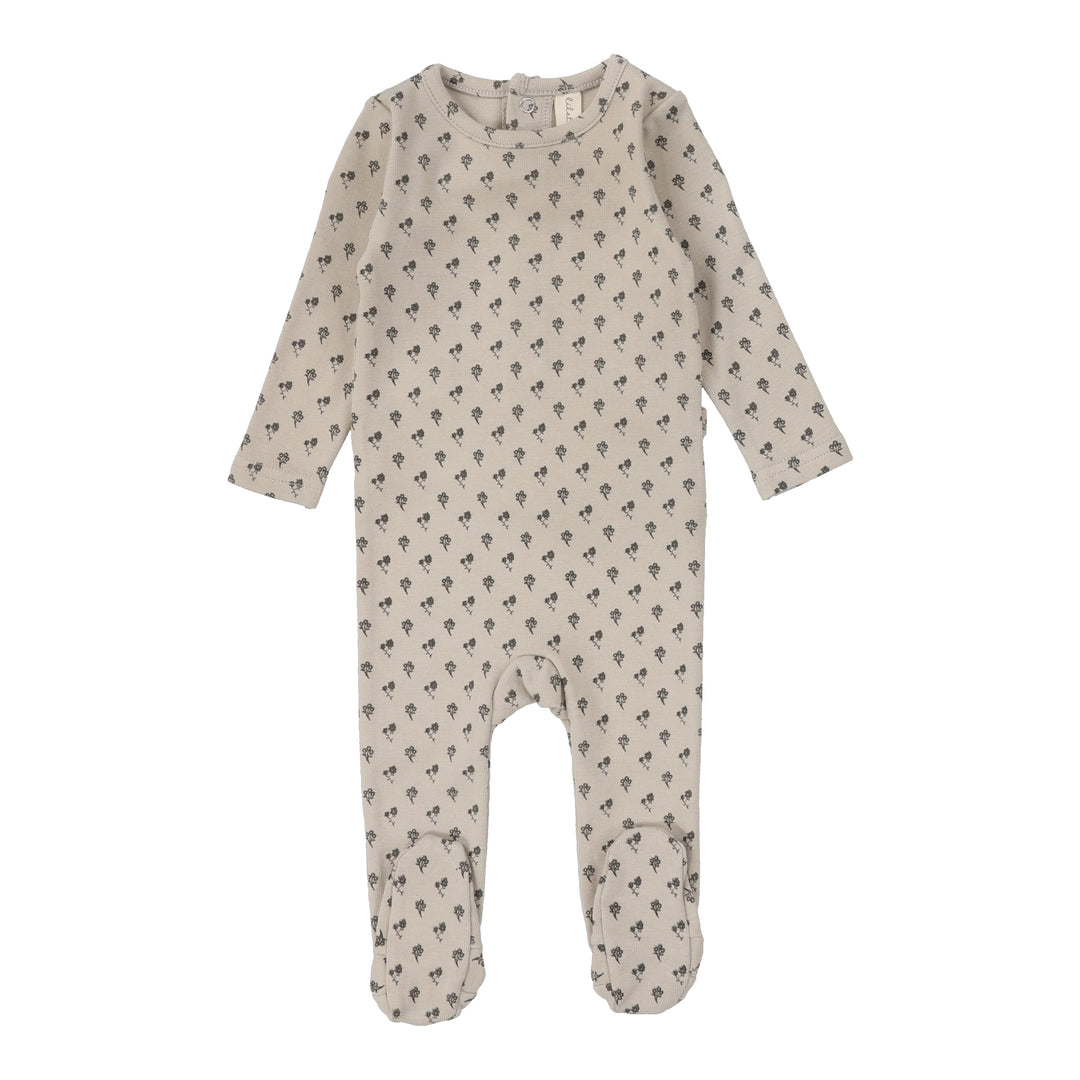 Ballard Print Footie-Oat
