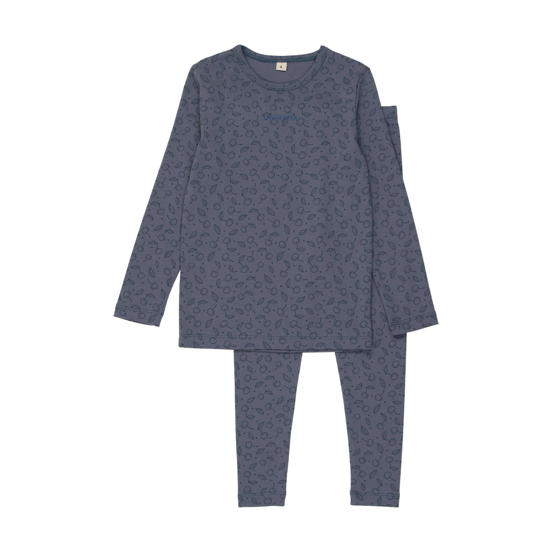 BPSS260004LS-La Fruitta Long Sleeve Pajamas-Berry Blue
