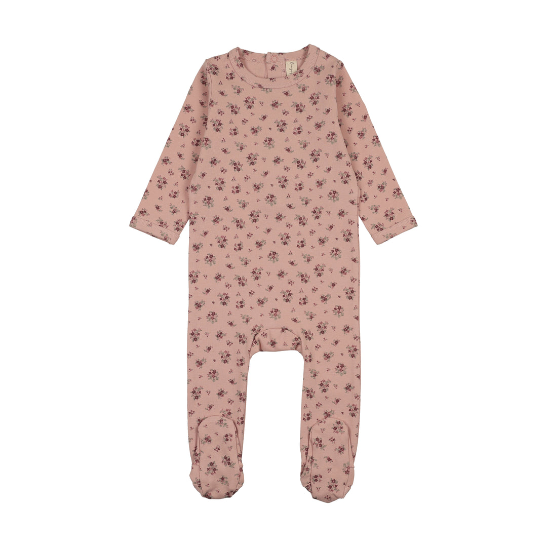 BPSS260063F-Garden Party Footie-Cluster Pink