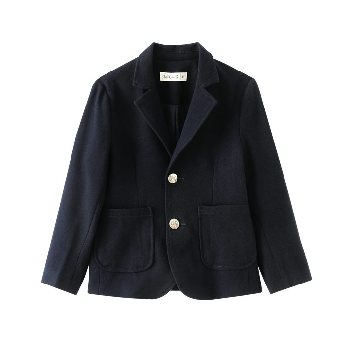WOOL BLAZER-NAVY
