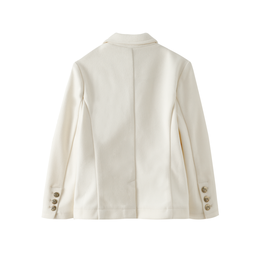 WOOL BLAZER-CREAM