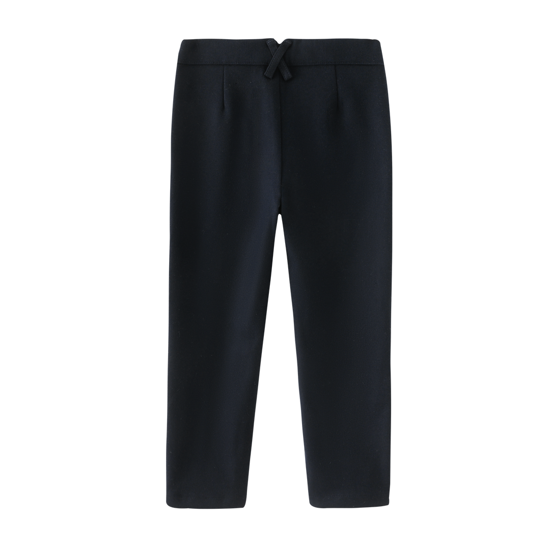 WOOL MAUVE PANTS-NAVY