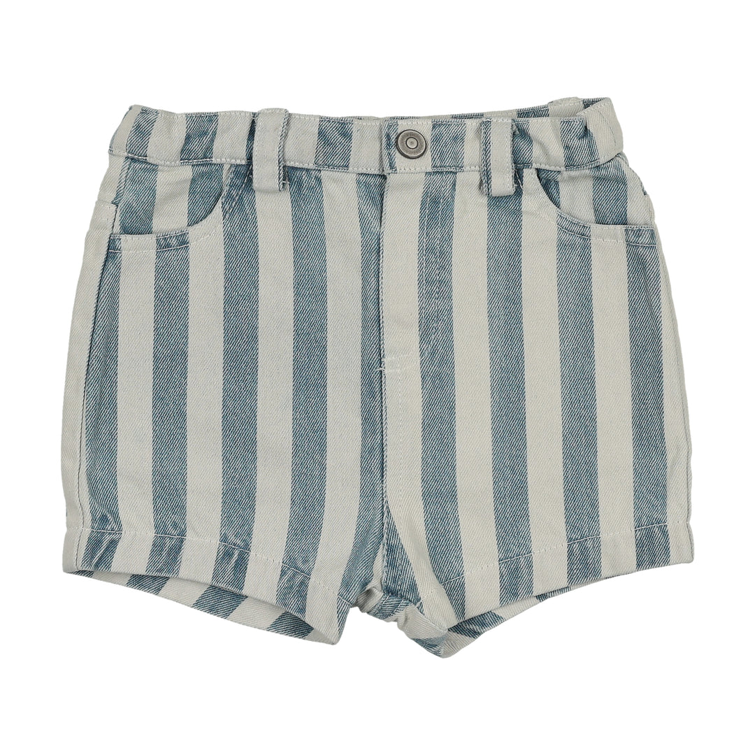 S26-BS06-BERMUDA STRIPED SHORTS-LIGHT BLUE DENIM STRIPES