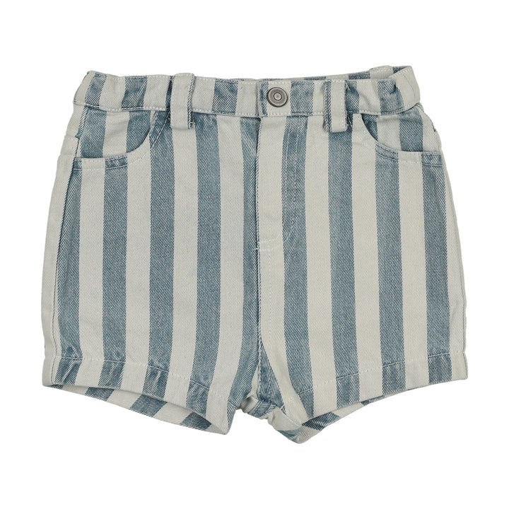 S26-BS06-BERMUDA STRIPED SHORTS-LIGHT BLUE DENIM STRIPES