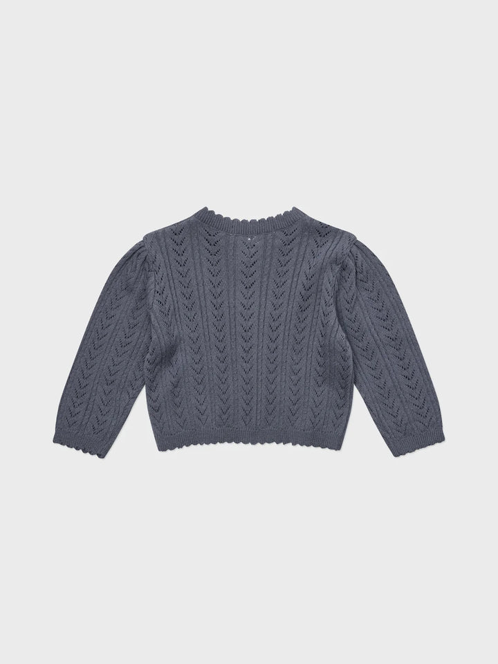 Baby Kelsea Knit Cardigan Deep Blue