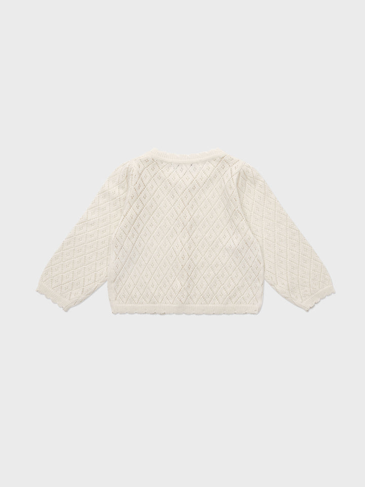 Baby Lupine Knit Cardigan Ivory